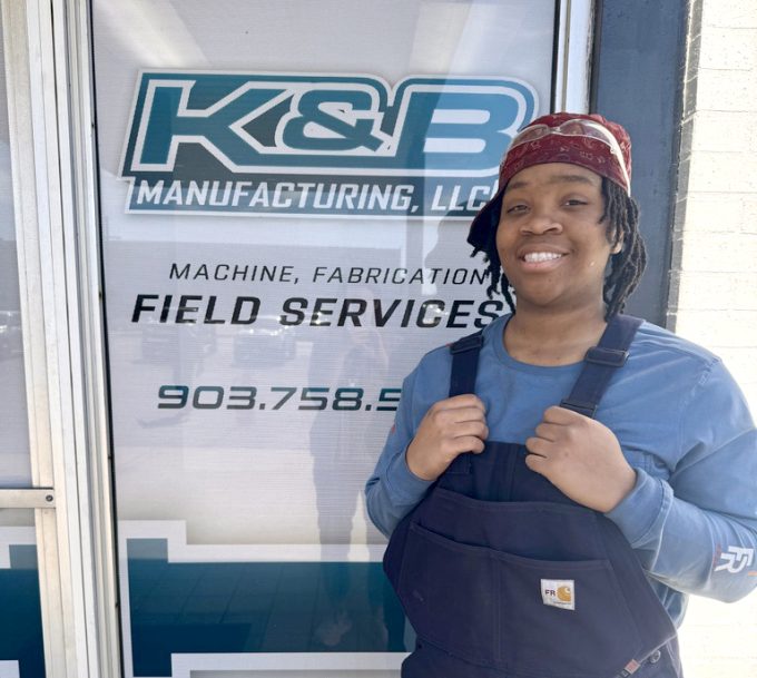 Experienced female welder goes above and beyond at Marshall’s Texas State Technical College