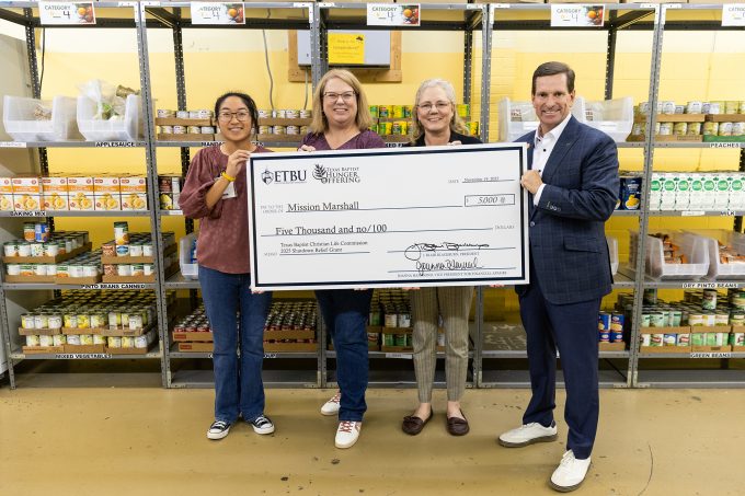 ETBU says grant to Mission Marshall supported residents in need during government shutdown